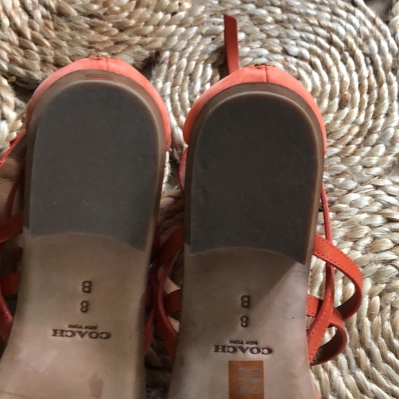 Coach leather sandals - Picture 4 of 5